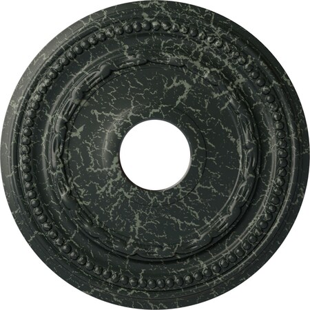 Ekena Millwork Federal Medallion (Canopies up to 8 1/2"), 15 3/8"OD x 3 5/8"ID x 1"P, Painted Turtle Crackle CM15FEPTC